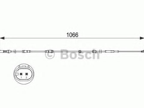 Senzor de avertizare,uzura placute de frana BMW 7 (F01, F02, F03, F04) (2008 - 2015) BOSCH 1 987 473 501