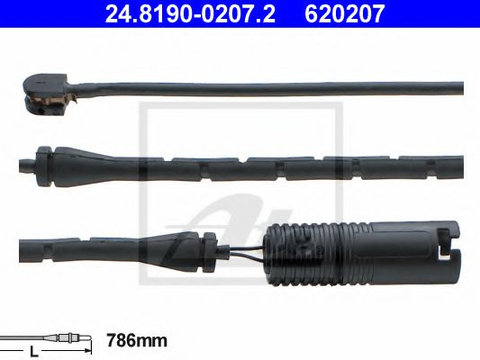 Senzor de avertizare,uzura placute de frana BMW Z3 cupe (E36) (1997 - 2003) ATE 24.8190-0207.2