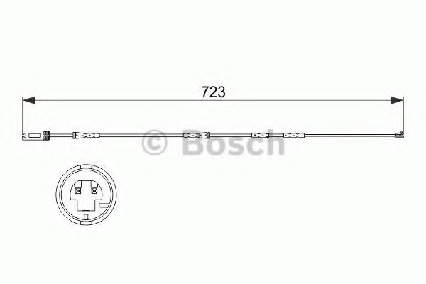 Senzor de avertizare,uzura placute de frana BMW Seria 3 (E90) (2005 - 2011) BOSCH 1 987 473 514 piesa NOUA