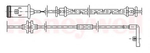 Senzor de avertizare,uzura placute de frana OPEL ASTRA G hatchback (F48_, F08_), OPEL ASTRA G combi (F35_), OPEL ASTRA G limuzina (F69_) - BENDIX 5813