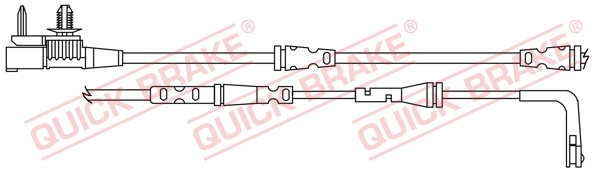 Senzor de avertizare,uzura placute de frana punte fata (WS0409A QBK) JAGUAR,LAND ROVER