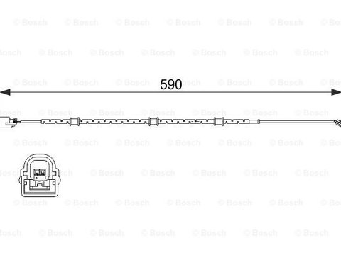 Senzor de avertizare,uzura placute de frana punte fata (1987474513 BOSCH) JAGUAR