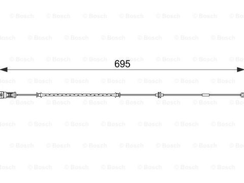 Senzor de avertizare,uzura placute de frana punte fata (1987474585 BOSCH) OPEL