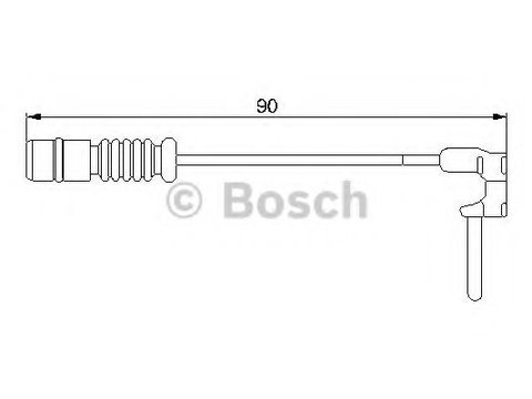 Senzor de avertizare,uzura placute de frana MERCEDES-BENZ SLK (R170) (1996 - 2004) BOSCH 1 987 474 901