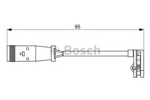 Senzor de avertizare,uzura placute de frana MERCEDES-BENZ VITO bus (W639) (2003 - 2016) BOSCH 1 987 473 036