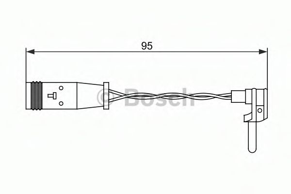 Senzor de avertizare,uzura placute de frana MERCEDES-BENZ SLK (R171) (2004 - 2011) BOSCH 1 987 473 070