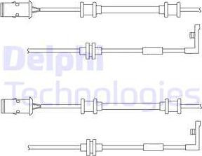 Senzor de avertizare.uzura placute de frana Senzor uzura placute frana Fata OPEL ASTRA G ASTRA G CLASSIC ASTRA G- OPEL ZAFIRA A (T98), Dubita, 04.1999 - 06.2005 Delphi LZ0152