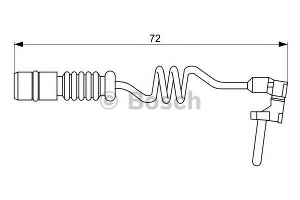 Senzor de avertizare,uzura placute de frana MERCEDES-BENZ G-CLASS (W461) (1990 - 2016) BOSCH 1 987 473 057