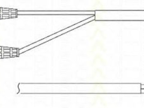 Senzor de avertizare,uzura placute de frana PEUGEOT 605 limuzina (6B) - TRISCAN 8115 28001