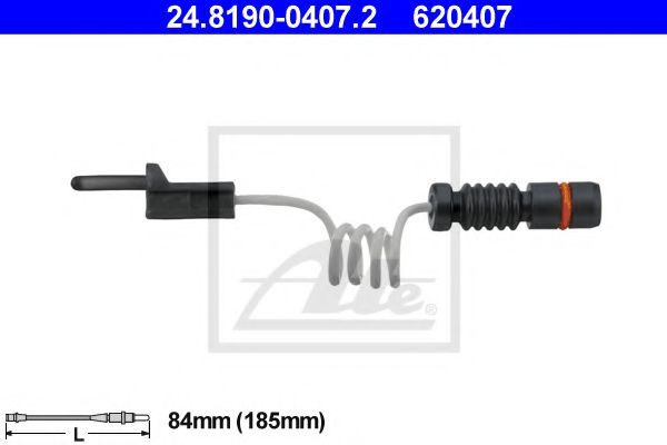 Senzor de avertizare,uzura placute de frana MERCEDES-BENZ G-CLASS (W461) (1990 - 2016) ATE 24.8190-0407.2