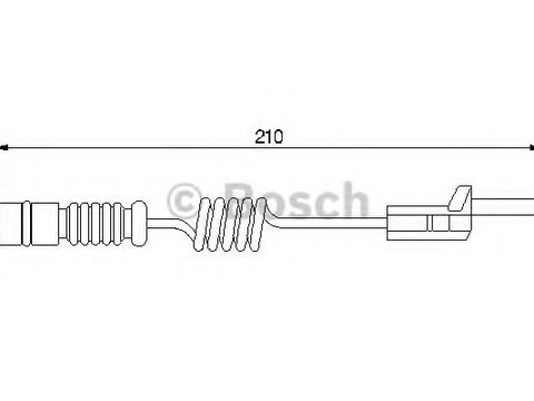 Senzor de avertizare,uzura placute de frana MERCEDES-BENZ G-CLASS (W461) (1990 - 2016) BOSCH 1 987 474 969