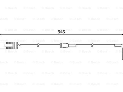 Senzor de avertizare,uzura placute de frana puntea spate (1987474940 BOSCH) ALPINA,BMW