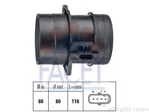 Senzor debit aer AUDI A4 Avant (8K5, B8) (2007 - 2015) FACET 10.1446