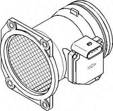 Senzor debit aer AUDI A4 limuzina (8D2, B5), VW TRANSPORTER / CARAVELLE Mk IV bus (70XB, 70XC, 7DB, 7DW), VW POLO limuzina (6KV2) - TOPRAN 111 045