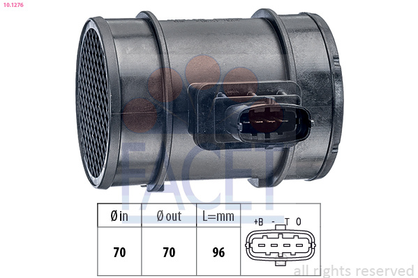 Senzor debit aer # Chevrolet Nubira 2007 2008 2009 2010 2011 # 10 1276 # FACET