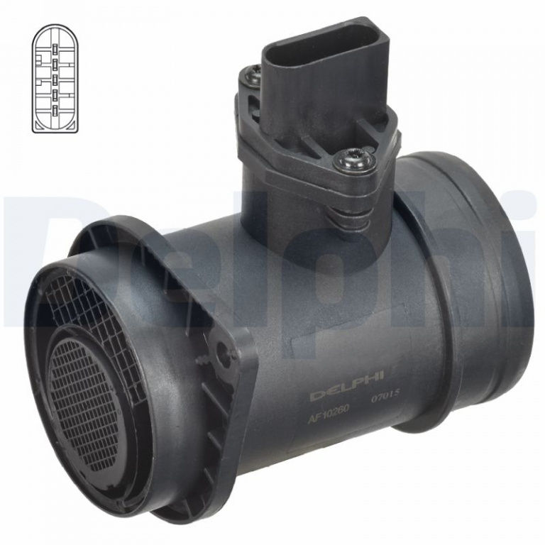 Senzor debit aer DELPHI AF10260-12B1 pentru VW LT 28-35 II bus (2DB, 2DE, 2DK) 1999-2006