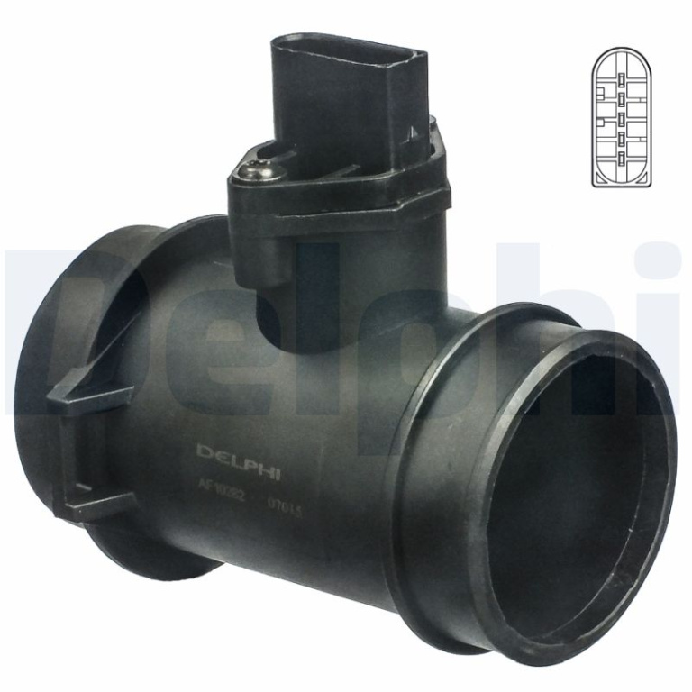 Senzor debit aer DELPHI AF10282-12B1 pentru masina MERCEDES-BENZ SL (R129) 1993 1994 1995 1996 1997 1998 1999 2000 2001