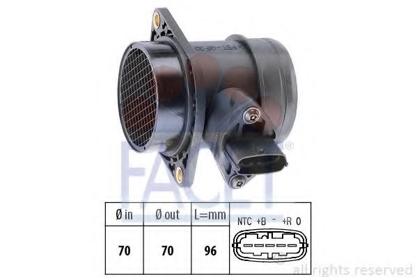 Senzor debit aer FIAT MULTIPLA (186), ALFA ROMEO 147 (937), FIAT STILO (192) - FACET 10.1031