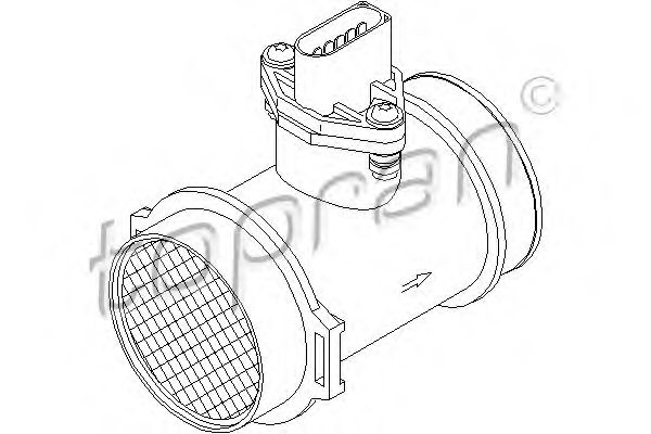 Senzor debit aer MERCEDES E-CLASS Combi (S210) (1996 - 2003) TOPRAN 401 334 piesa NOUA
