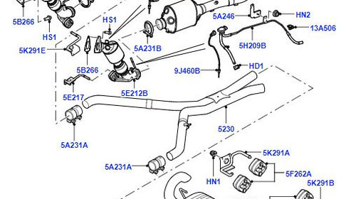 Senzor evacuare Range Rover Vogue 2002-2