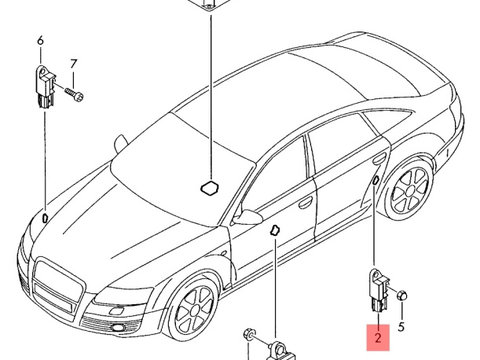 Senzor impact airbag Audi A4 8E 2006 2007 2.0 TDI BLB OEM 8E0959643B