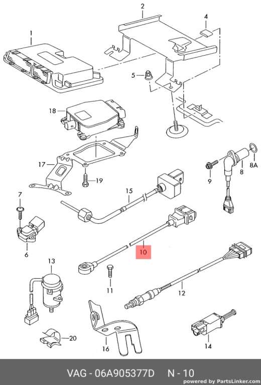 Senzor impuls motor Volkswagen Polo 9n 2002 2003 1.2 12v AWY VOLKSWAGEN POLO (9N_) [ 2001 - 2012 ] OEM 06A905377D