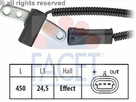 Senzor impulsuri arbore cotit 9 0249 FACET