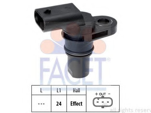 Senzor impulsuri, arbore cotit AUDI A4 (8K2, B8) (2007 - 2015) FACET 9.0514