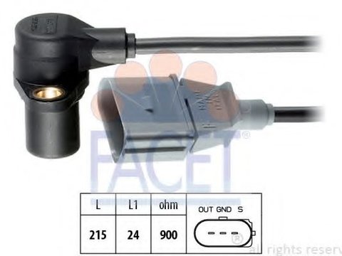 Senzor impulsuri, arbore cotit AUDI A6 (4F2, C6) (2004 - 2011) FACET 9.0241 piesa NOUA