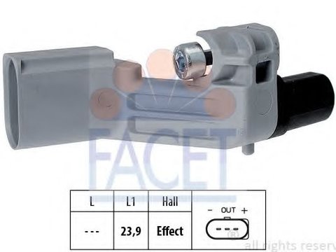 Senzor impulsuri, arbore cotit AUDI A6 (4F2, C6) (2004 - 2011) FACET 9.0464 piesa NOUA