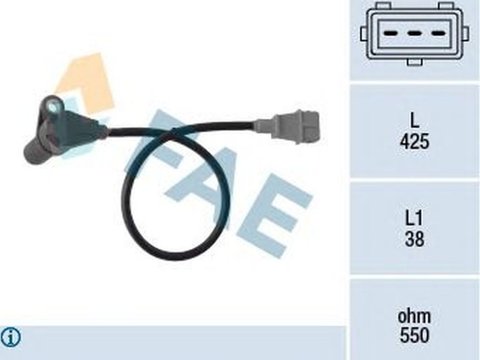 Senzor impulsuri arbore cotit CHEVROLET CRUZE J300 FAE 79364