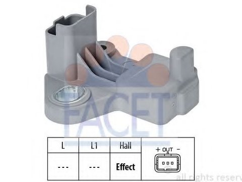 Senzor impulsuri, arbore cotit CITROEN C4 II (B7) (2009 - 2016) FACET 9.0602 piesa NOUA