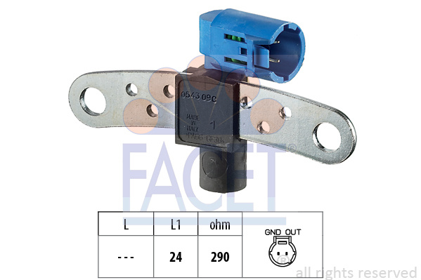 Senzor impulsuri arbore cotit # Dacia Logan 2007 2008 2009 2010 2011 2012 2013 2014 2015 2016 2017 2018 2019 2020 2021 2022 2023 2024 2025 # 9 0543 # FACET