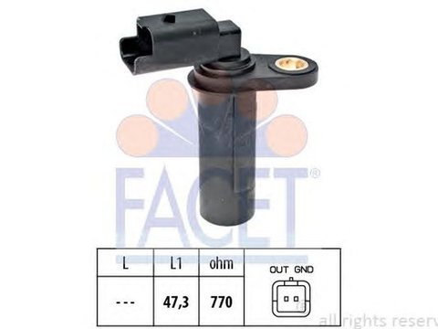 Senzor impulsuri arbore cotit DACIA LOGAN LS FACET FA 9.0538