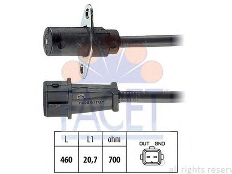 Senzor impulsuri arbore cotit LANCIA DELTA I 831AB0 FACET FA 9.0005