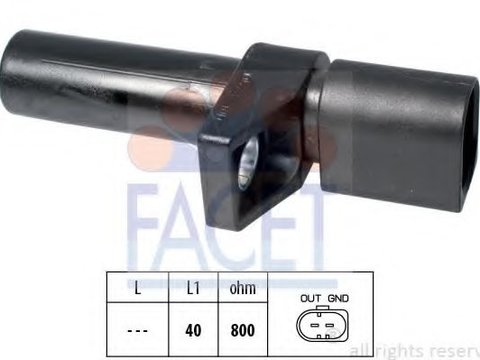 Senzor impulsuri, arbore cotit MERCEDES S-CLASS (W221) (2005 - 2013) FACET 9.0578 piesa NOUA