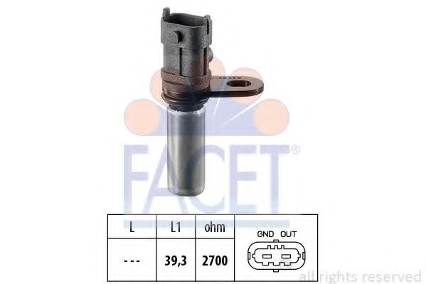 Senzor impulsuri, arbore cotit OPEL VECTRA C (2002 - 2016) FACET 9.0288