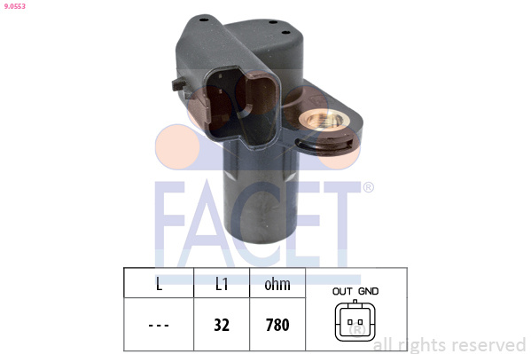 Senzor impulsuri arbore cotit # Renault ScEnic 2003 2004 2005 2006 2007 2008 2009 2010 2011 2012 2013 2014 2015 2016 2017 2018 2019 2020 2021 2022 2023 2024 2025 # 9 0553 # FACET