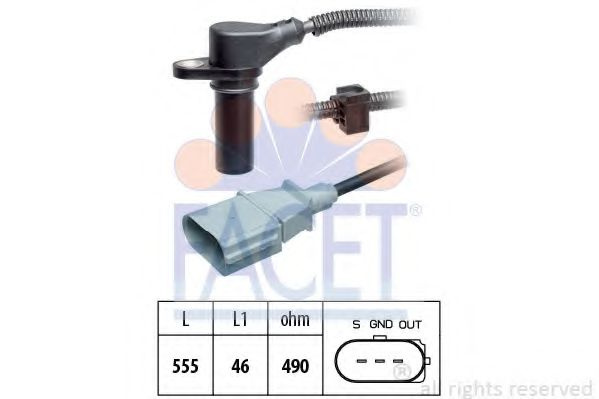 Senzor impulsuri vibrochen VW SHARAN (7M8, 7M9, 7M6) (1995 - 2010) FACET 9.0505