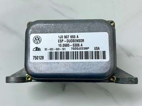 Senzor Modul ESP VW Bora Golf 4 Touran Beetle Audi Skoda Octavia, cod: 1J0907655A, 1J0 907 655 A, 1J1907637D,