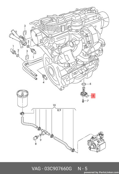 Senzor nivel ulei Audi A4 B8 2.0 TDI CAG Sedan 200