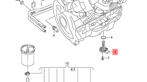 Senzor nivel ulei Audi A4 B8 2.0 TDI CAG