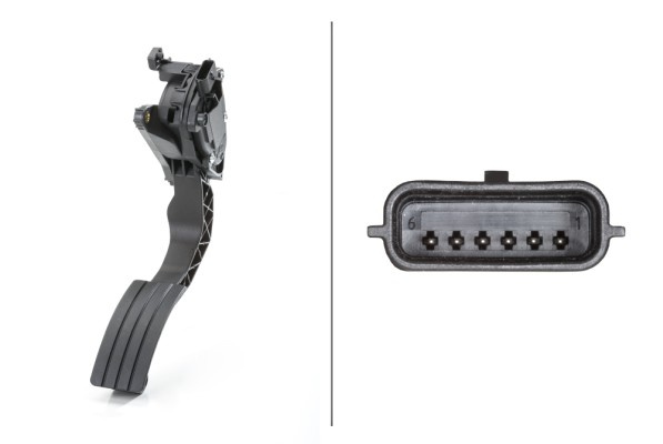 Senzor, pedala acceleratie (6PV 009 978-721 6PV009978721 HELLA) DACIA,RENAULT DUSTER|LOGAN|LOGAN MCV|LOGAN, TONDAR 90|LOGAN/STEPWAY|SANDERO|SANDERO/STEPWAY