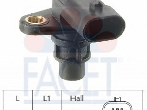 Senzor pozitie ax cu came 9 0388 FACET pentru Opel Astra Opel Zafira Fiat Croma Opel Insignia Alfa romeo 147 Alfa romeo 156 Alfa romeo 166 Alfa romeo Gt Fiat Stilo Opel Vectra Opel Signum Alfa romeo 159