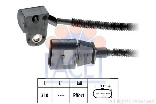 Senzor,pozitie ax cu came AUDI A4 Avant (8ED, B7) (2004 - 2008) FACET 9.0456 piesa NOUA