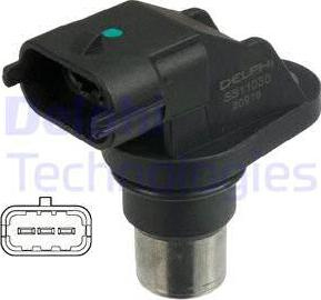Senzor.pozitie ax cu came Camshaft position senzor VOLVO S60 I S80 I S80 II V70 II XC70 I XC90 I FIAT DOBLO DOBLO-MINIVAN FIAT DOBLO (119_, 223_), Dubita, 03.2001 - Delphi SS11030