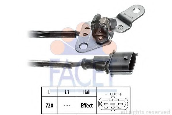 Senzor pozitie ax cu came FIAT BRAVO II (198) (2006 - 2016) FACET 9.0355