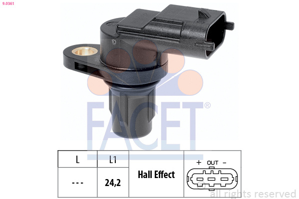Senzor pozitie ax cu came # Ford Grand 2010 2011 2012 2013 2014 2015 2016 2017 2018 2019 2020 2021 2022 2023 2024 2025 # 9 0361 # FACET
