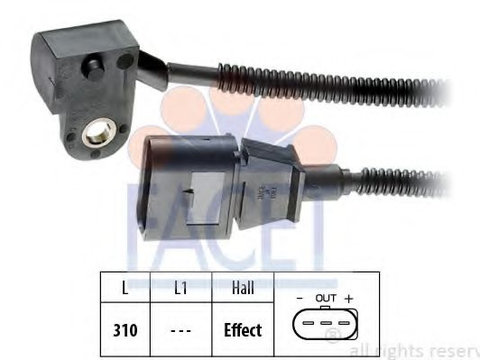 Senzor pozitie ax cu came MITSUBISHI OUTLANDER II Van (CW_W) (2006 - 2012) FACET 9.0456