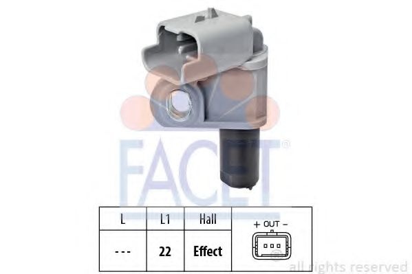 Senzor,pozitie ax cu came PEUGEOT EXPERT Tepee (VF3V) (2007 - 2016) FACET 9.0460 piesa NOUA